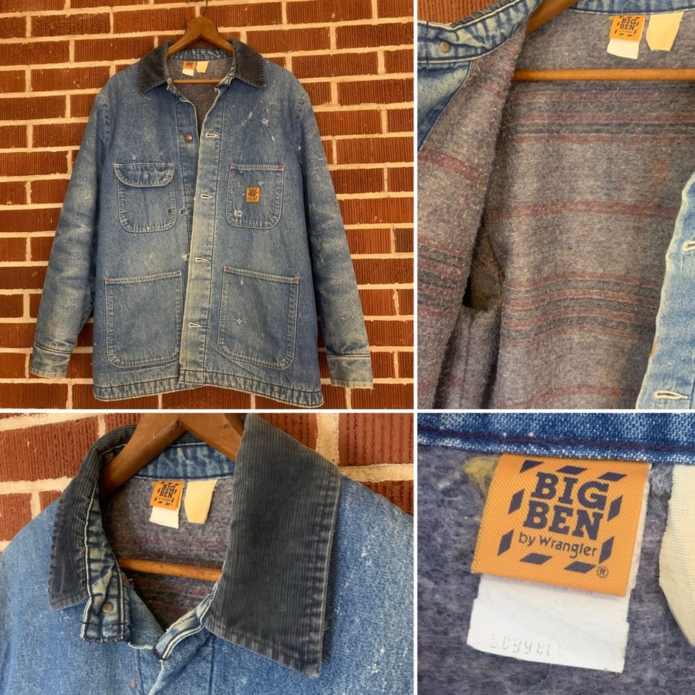 Rare Vintage Big Ben by Wrangler Jean Mechanics Jacket